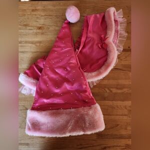 Victoria's Secret Santa Baby Pink Hat & Skirt combo